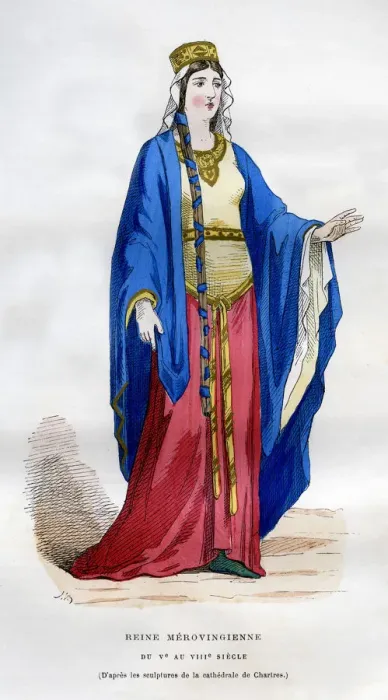 Framed Print : Merovingian queen, 5th-8th century (1882-1884) Framed Print : Merovingian queen, 5th-8th century (1882-1884)