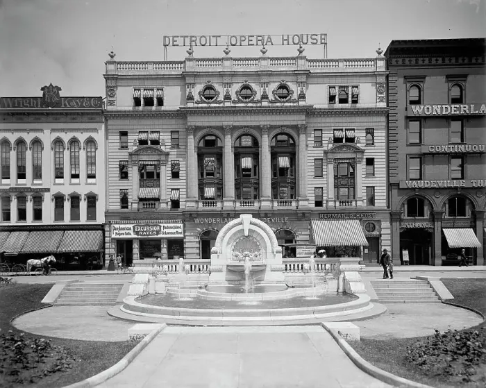 Framed Print : Merrill Humane Fountain, erected by Mrs. T. W. Palmer, Detroit, Mich. between 1901 and 1906. Creator: Unknown Framed Print : Merrill Humane Fountain, erected by Mrs. T. W. Palmer, Detroit, Mich. between 1901 and 1906. Creator: Unknown