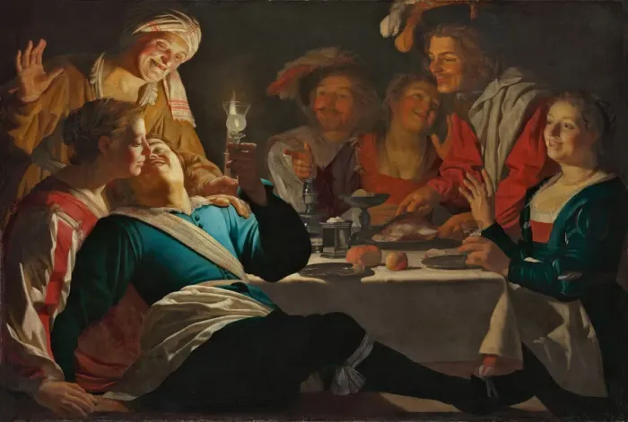 Framed Print : Merry Company, 1622 Framed Print : Merry Company, 1622