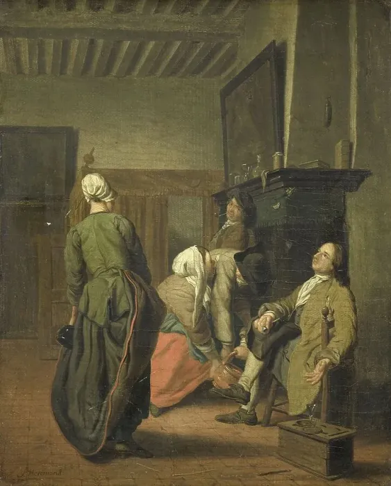 Framed Print : Merry Company, 1740-1760. Creator: Jan Josef Horemans I Framed Print : Merry Company, 1740-1760. Creator: Jan Josef Horemans I