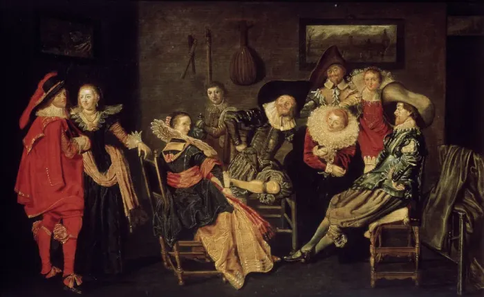 Framed Print : The Merry Company, 17th century. Artist: Dirck Hals Framed Print : The Merry Company, 17th century. Artist: Dirck Hals