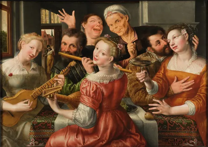 Framed Print : A Merry Company. Creator: Jan Massys Framed Print : A Merry Company. Creator: Jan Massys