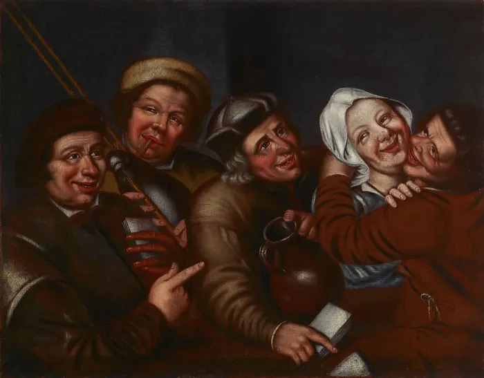 Framed Print : A merry company. Creator: Jan Massys Framed Print : A merry company. Creator: Jan Massys