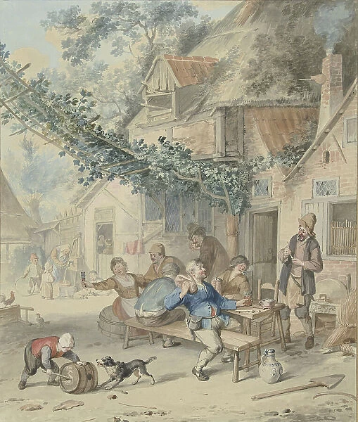Merry company at an inn, 1720-1792. Creator: Aert Schouman