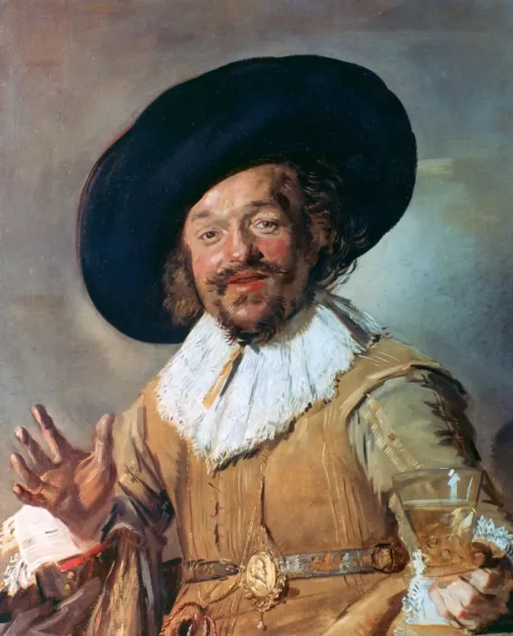 Framed Print : The Merry Drinker, 1628-1630. Artist: Frans Hals Framed Print : The Merry Drinker, 1628-1630. Artist: Frans Hals