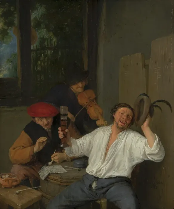 Framed Print : The Merry Drinkers. Creator: Adriaen van Ostade Framed Print : The Merry Drinkers. Creator: Adriaen van Ostade