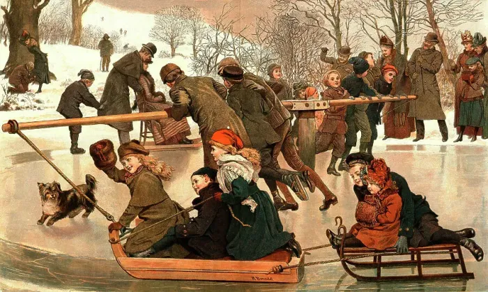 Framed Print : A Merry - Go - Round on the Ice after Robert Barnes, R.W.S. 1890. Creator: Robert Barnes. A Merry - Go - Round on the Ice after Robert Barnes, R.W.S. 1890. Creator: Robert Barnes Framed Print : A Merry - Go - Round on the Ice after Robert Barnes, R.W.S. 1890. Creator: Robert Barnes. A Merry - Go - Round on the Ice after Robert Barnes, R.W.S. 1890. Creator: Robert Barnes