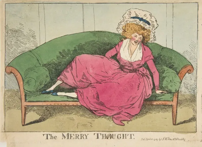 Framed Print : The Merry Thought, April 16, 1787. Creator: Attributed to Henry Kingsbury (British Framed Print : The Merry Thought, April 16, 1787. Creator: Attributed to Henry Kingsbury (British