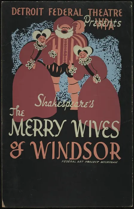 Framed Print : The Merry Wives of Windsor, Detroit, 1939. Creator: Unknown Framed Print : The Merry Wives of Windsor, Detroit, 1939. Creator: Unknown