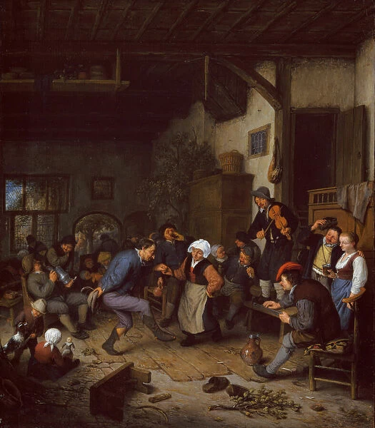 Merrymakers in an Inn, 1674. Creator: Adriaen van Ostade