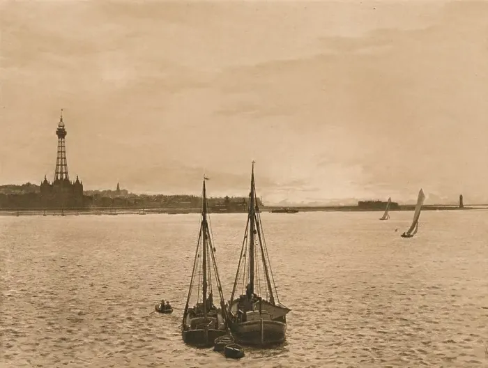 Framed Print : The Mersey at New Brighton, 1902 Framed Print : The Mersey at New Brighton, 1902