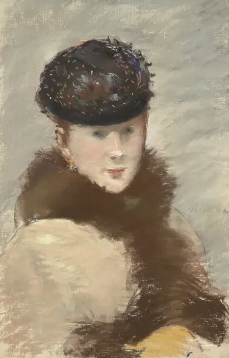 Framed Print : Méry Laurent Wearing A Small Toque, 1882. Creator: Edouard Manet Framed Print : Méry Laurent Wearing A Small Toque, 1882. Creator: Edouard Manet