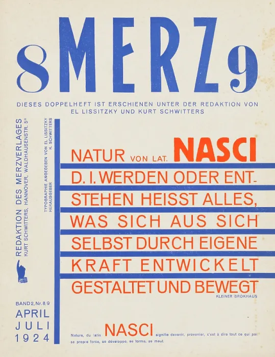 Framed Print : Merz 8-9. Nasci. 1924. Creator: Schwitters, Kurt (1887-1948)