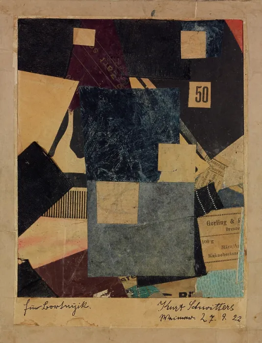 Framed Print : Merz Composition, 1922. Creator: Schwitters, Kurt (1887-1948)