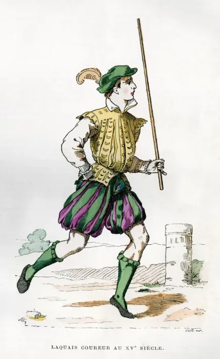 Framed Print : Messenger, 15th century (1882-1884). Artist: Petit Framed Print : Messenger, 15th century (1882-1884). Artist: Petit