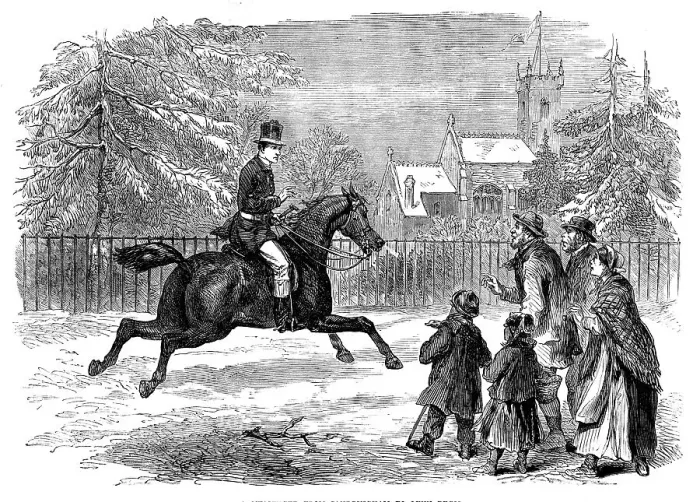 Framed Print : A messenger from Sandringham to Lynn Regis, 1871. Creator: Unknown Framed Print : A messenger from Sandringham to Lynn Regis, 1871. Creator: Unknown