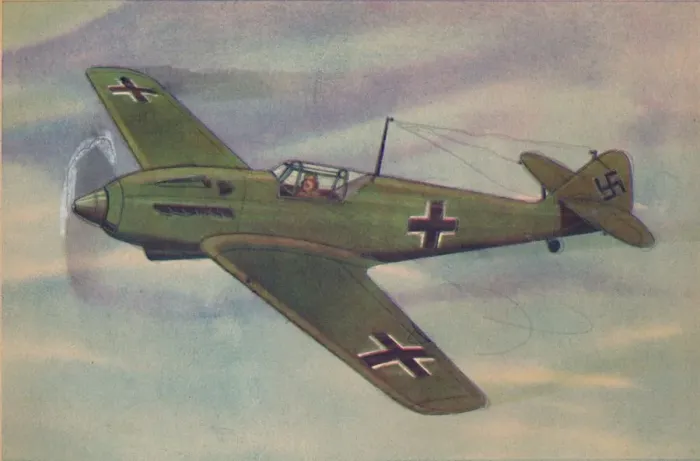 Framed Print : Messerschmitt M. E. 109 Fighter Monoplane, c1944. Creator: Unknown Framed Print : Messerschmitt M. E. 109 Fighter Monoplane, c1944. Creator: Unknown