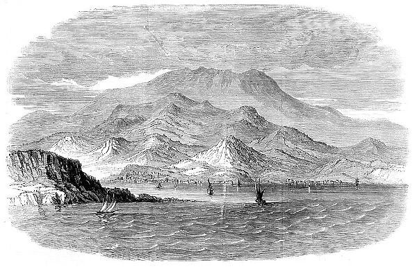 Messina as seen from Calabria - from a sketch by the Hon. Major Fitzmaurice, 1860. Creator: Unknown