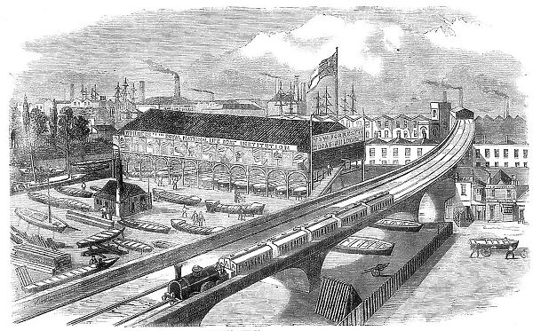 Messrs. Forrestt's Life-Boat Building Yard, Limehouse, 1860. Creator: Unknown