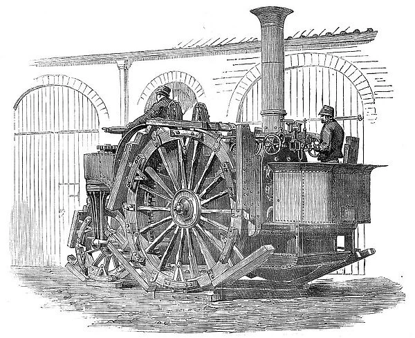 Messrs. Tuxford's Traction-Engine, exhibited at the Smithfield Club Cattle Show, 1857. Creator: Unknown