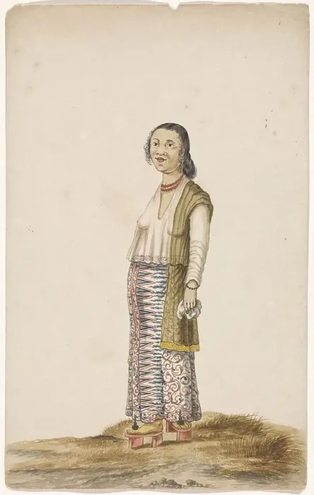 Framed Print : Mestizo woman, c.1675-c.1725. Creator: Anon Framed Print : Mestizo woman, c.1675-c.1725. Creator: Anon