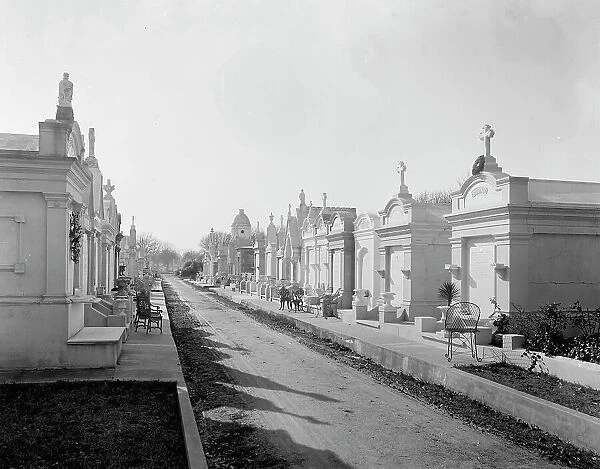 Metairie Cemetery, New Orleans, Louisiana, between 1880 and 1901. Creator: Unknown
