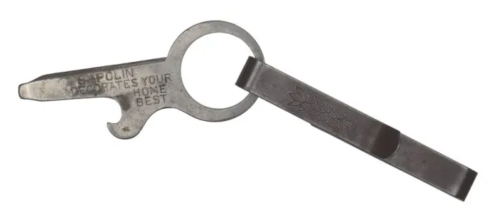 Framed Print : Metal bottle opener carried by Robert Thomas, ca. 1920. Creator: Unknown Framed Print : Metal bottle opener carried by Robert Thomas, ca. 1920. Creator: Unknown