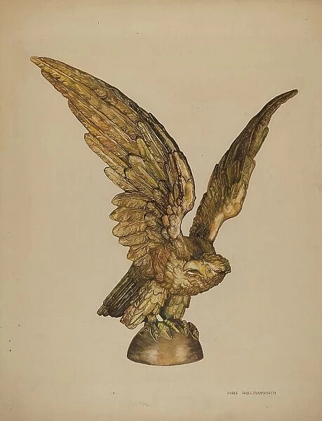 Metal Eagle, c. 1940. Creator: Doris Hollingsworth