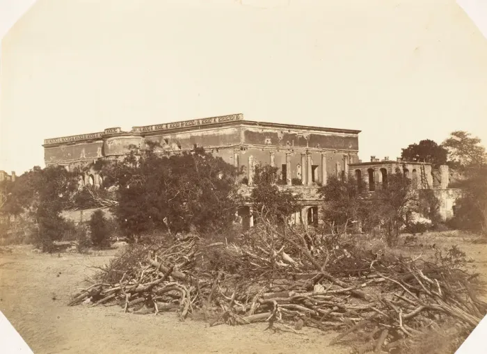 Framed Print : [Metcalfe House, Delhi], 1858-61. Creator: Jean Baptiste Oscar Mallitte