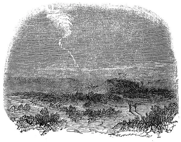 The Meteor, as seen near Corfe Castle, Wareham, Dorset, 1856. Creator: Unknown
