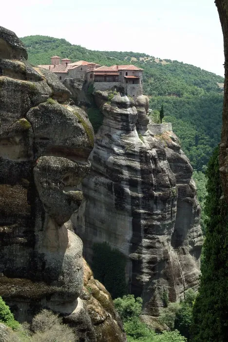 Framed Print : Meteora, Greece, 2003. Creator: Ethel Davies Framed Print : Meteora, Greece, 2003. Creator: Ethel Davies