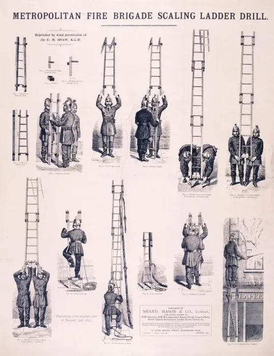 Framed Print : Metropolitan Fire Brigade, 1873 Framed Print : Metropolitan Fire Brigade, 1873