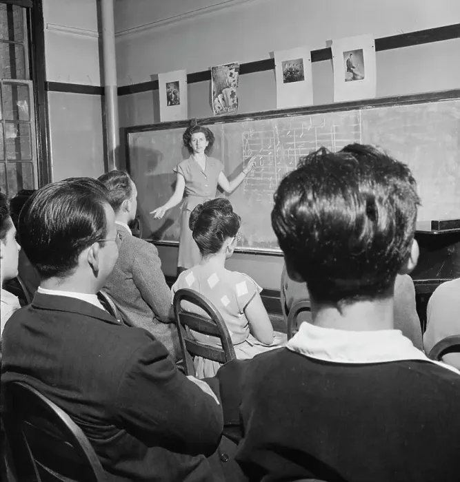 Framed Print : Metropolitan Vocational High School, New York, N.Y. ca. July 1947. Creator: William Paul Gottlieb Framed Print : Metropolitan Vocational High School, New York, N.Y. ca. July 1947. Creator: William Paul Gottlieb