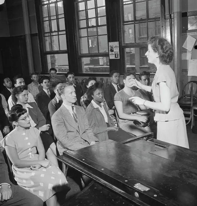 Framed Print : Metropolitan Vocational High School, New York, N.Y. ca. July 1947. Creator: William Paul Gottlieb