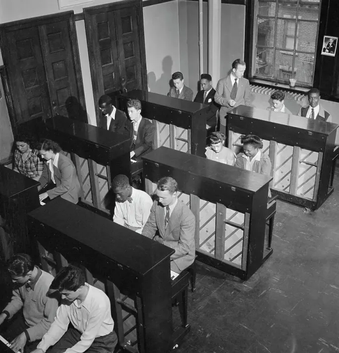 Framed Print : Metropolitan Vocational High School, New York, N.Y. ca. July 1947. Creator: William Paul Gottlieb Framed Print : Metropolitan Vocational High School, New York, N.Y. ca. July 1947. Creator: William Paul Gottlieb
