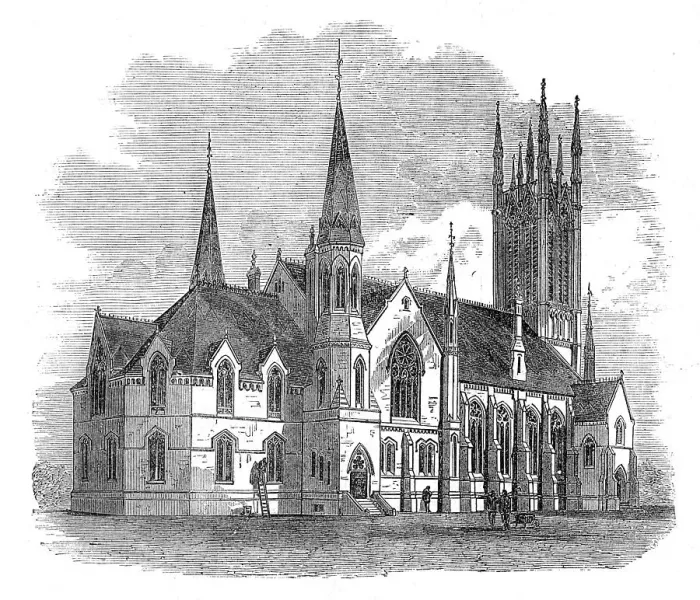 Framed Print : Metropolitan Wesleyan Church, Toronto, 1872. Creator: Unknown Framed Print : Metropolitan Wesleyan Church, Toronto, 1872. Creator: Unknown