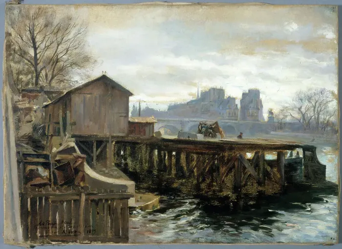 Framed Print : Metropolitan work at Pont-Neuf, in 1899. Creator: Victor Marec Framed Print : Metropolitan work at Pont-Neuf, in 1899. Creator: Victor Marec