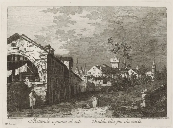 Framed Print : Mettendo i panni... c. 1760. Creator: Fabio Berardi Framed Print : Mettendo i panni... c. 1760. Creator: Fabio Berardi