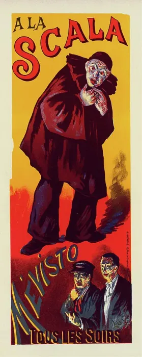 Framed Print : Mévisto à la Scala, 1898. Creator: Luce, Maximilien (1858-1941) Framed Print : Mévisto à la Scala, 1898. Creator: Luce, Maximilien (1858-1941)