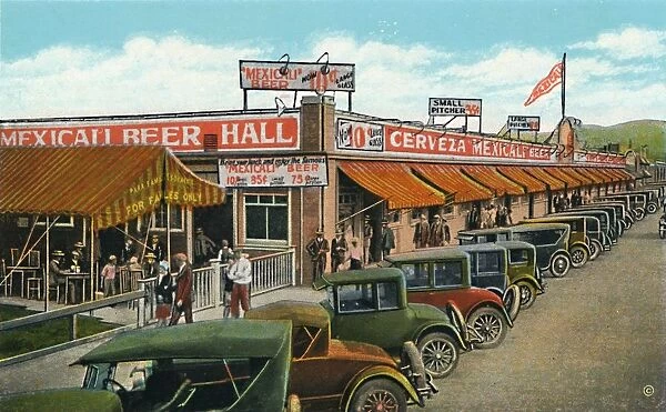 Mexicali Beer Hall, The Longest Bar in the World, c1939