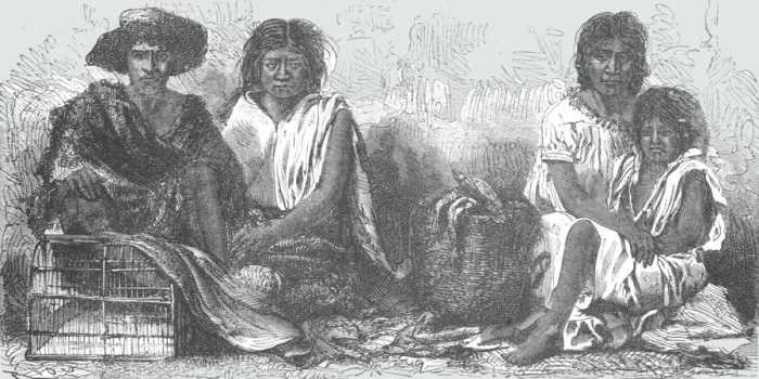 Framed Print : Mexican Indians at Market; A zigzag journey through Mexico, 1875. Creator: Thomas Mayne Reid Framed Print : Mexican Indians at Market; A zigzag journey through Mexico, 1875. Creator: Thomas Mayne Reid