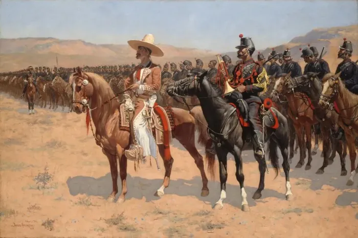 Framed Print : The Mexican Major, 1889. Creator: Frederic Remington Framed Print : The Mexican Major, 1889. Creator: Frederic Remington