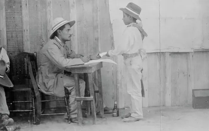 Framed Print : Mexican soldier -- 16 yrs. old, between c1910 and c1915. Creator: Bain News Service Framed Print : Mexican soldier -- 16 yrs. old, between c1910 and c1915. Creator: Bain News Service
