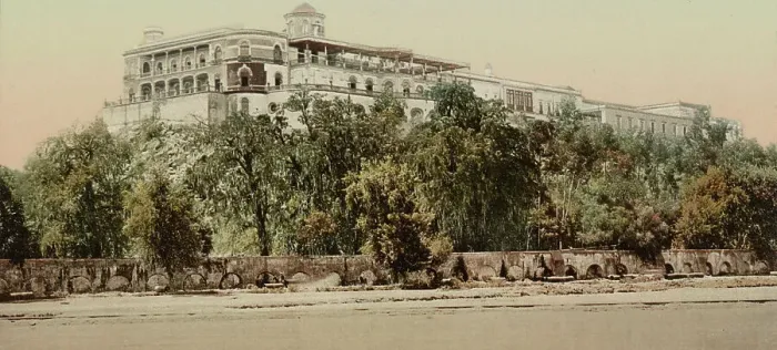 Framed Print : Mexico, the Castle of Chapultepec, between 1884 and 1900. Creator: William H. Jackson Framed Print : Mexico, the Castle of Chapultepec, between 1884 and 1900. Creator: William H. Jackson
