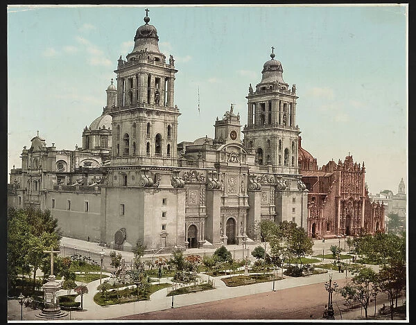 Mexico, the Cathedral, City of Mexico, c1899. Creator: William H. Jackson