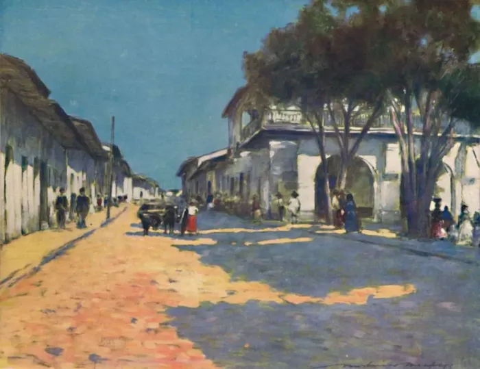 Framed Print : Mexico City, 1903. Artist: Mortimer L Menpes Framed Print : Mexico City, 1903. Artist: Mortimer L Menpes