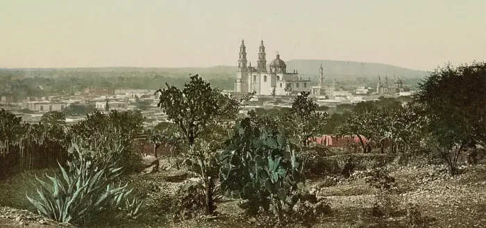 Framed Print : Mexico, view showing Cathedral Lagos, between 1884 and 1900. Creator: William H. Jackson Framed Print : Mexico, view showing Cathedral Lagos, between 1884 and 1900. Creator: William H. Jackson