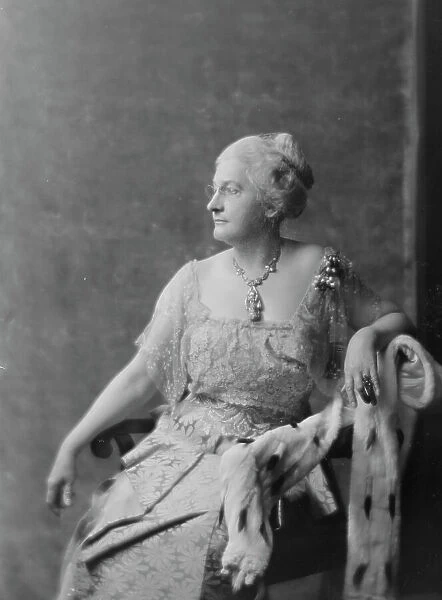 Meyer, C.F. Mrs. portrait photograph, 1916. Creator: Arnold Genthe