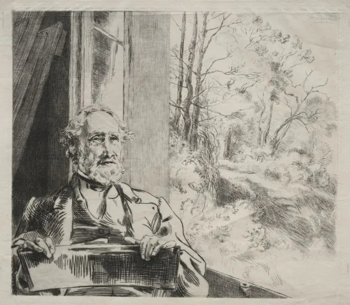 Framed Print : Meyer-Heine, c. 1872. Creator: Felix Bracquemond (French, 1833-1914); Alfred Cadart Framed Print : Meyer-Heine, c. 1872. Creator: Felix Bracquemond (French, 1833-1914); Alfred Cadart