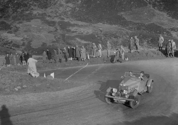 Framed Print : MG 18 / 80 open 4-seater tourer of GM Cavendish, RSAC Scottish Rally, Devils Elbow, Glenshee, 1934 Framed Print : MG 18 / 80 open 4-seater tourer of GM Cavendish, RSAC Scottish Rally, Devils Elbow, Glenshee, 1934